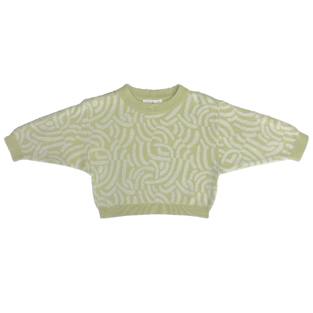 【LAST ONE】Organic Jacquard Pull Over - Twiggy