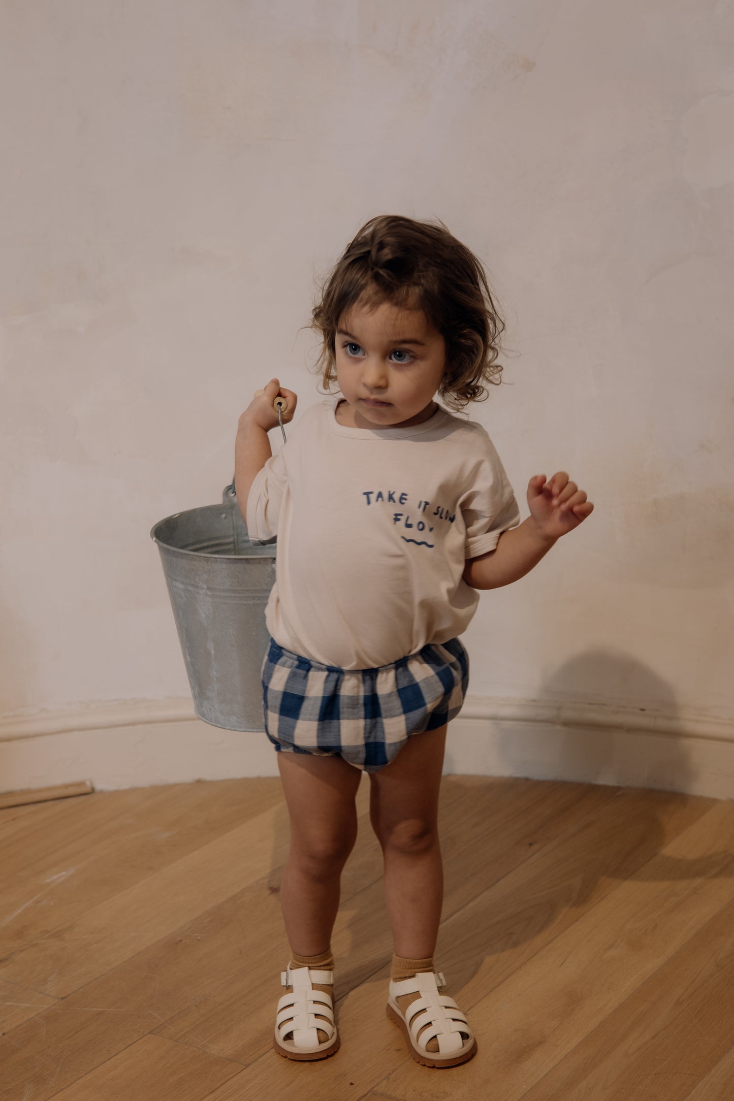 【LAST ONE】Pottery Blue Gingham Shortie