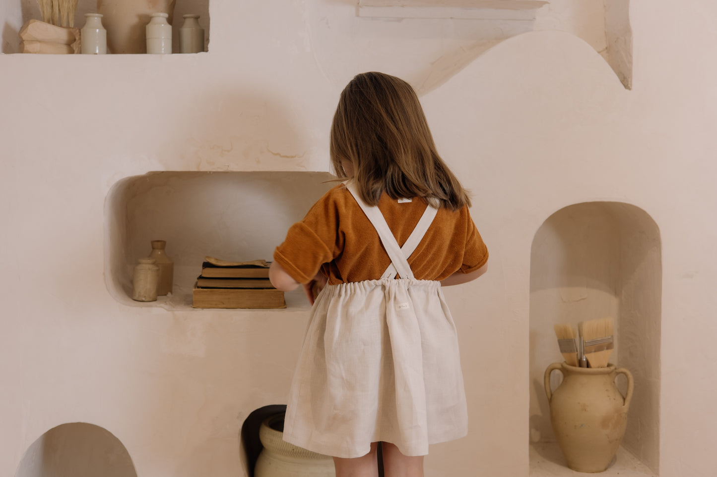 【LAST ONE】Ceramic White Maker Crossback Skirt