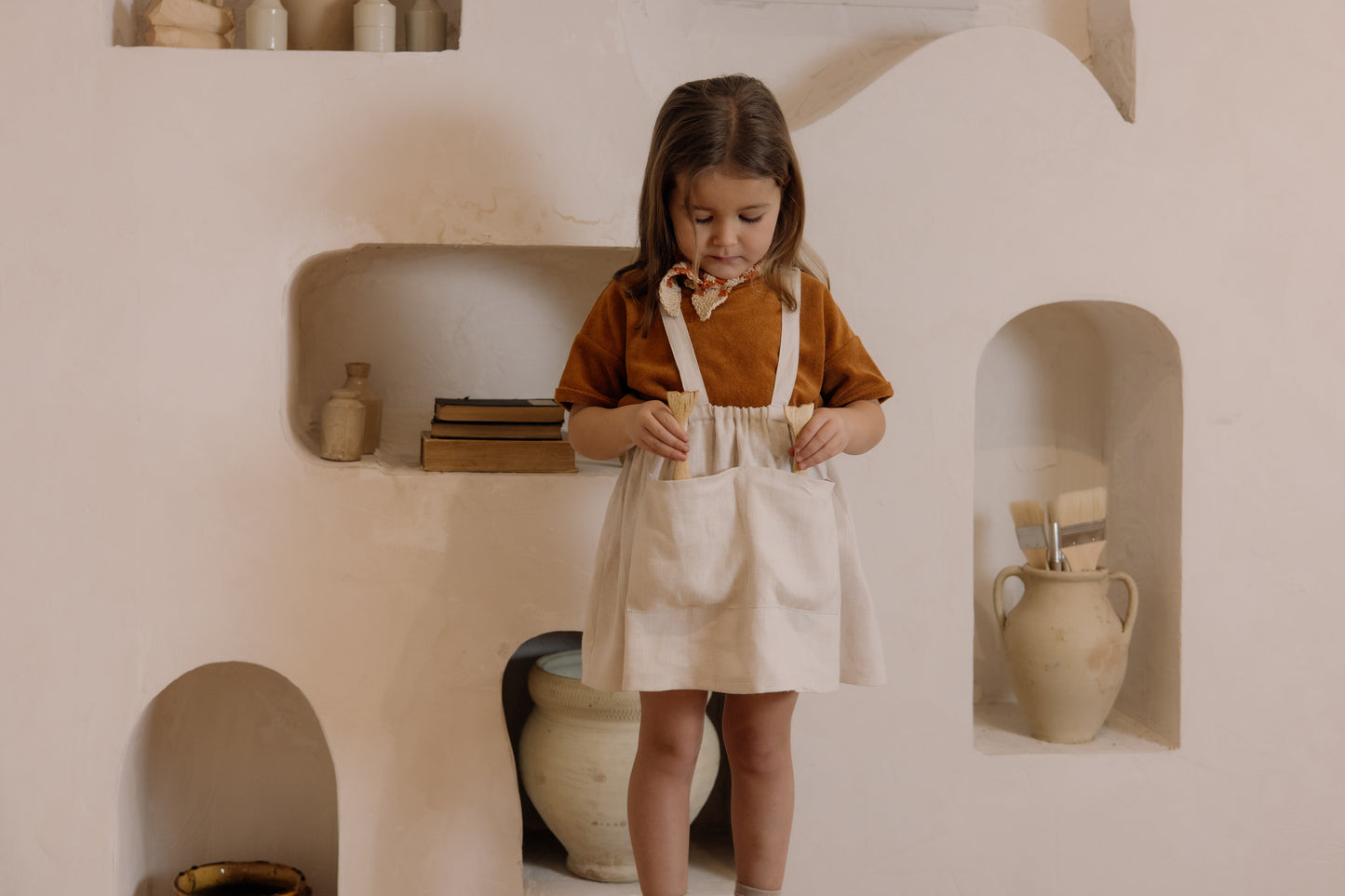 【LAST ONE】Ceramic White Maker Crossback Skirt