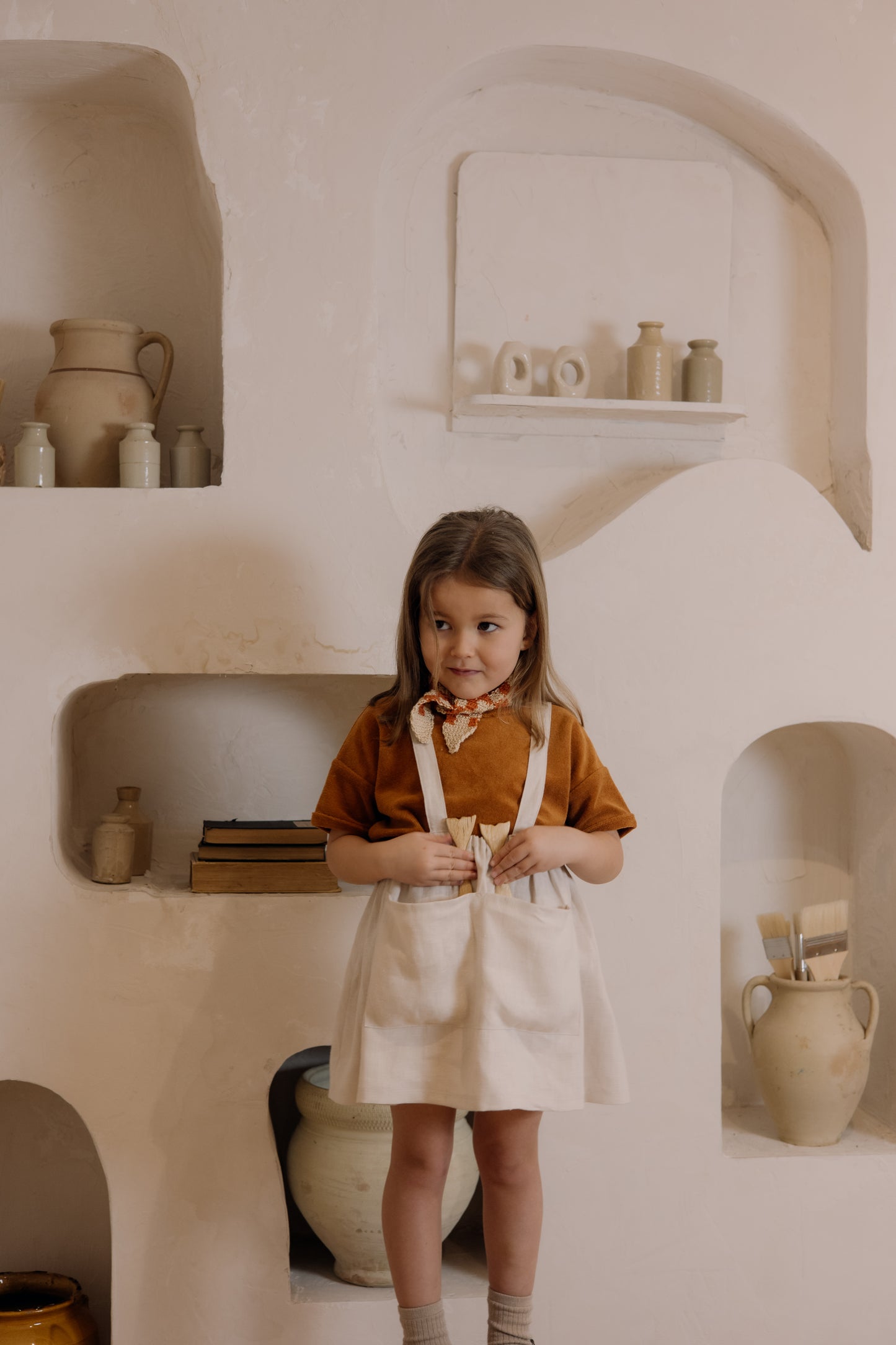 【LAST ONE】Ceramic White Maker Crossback Skirt