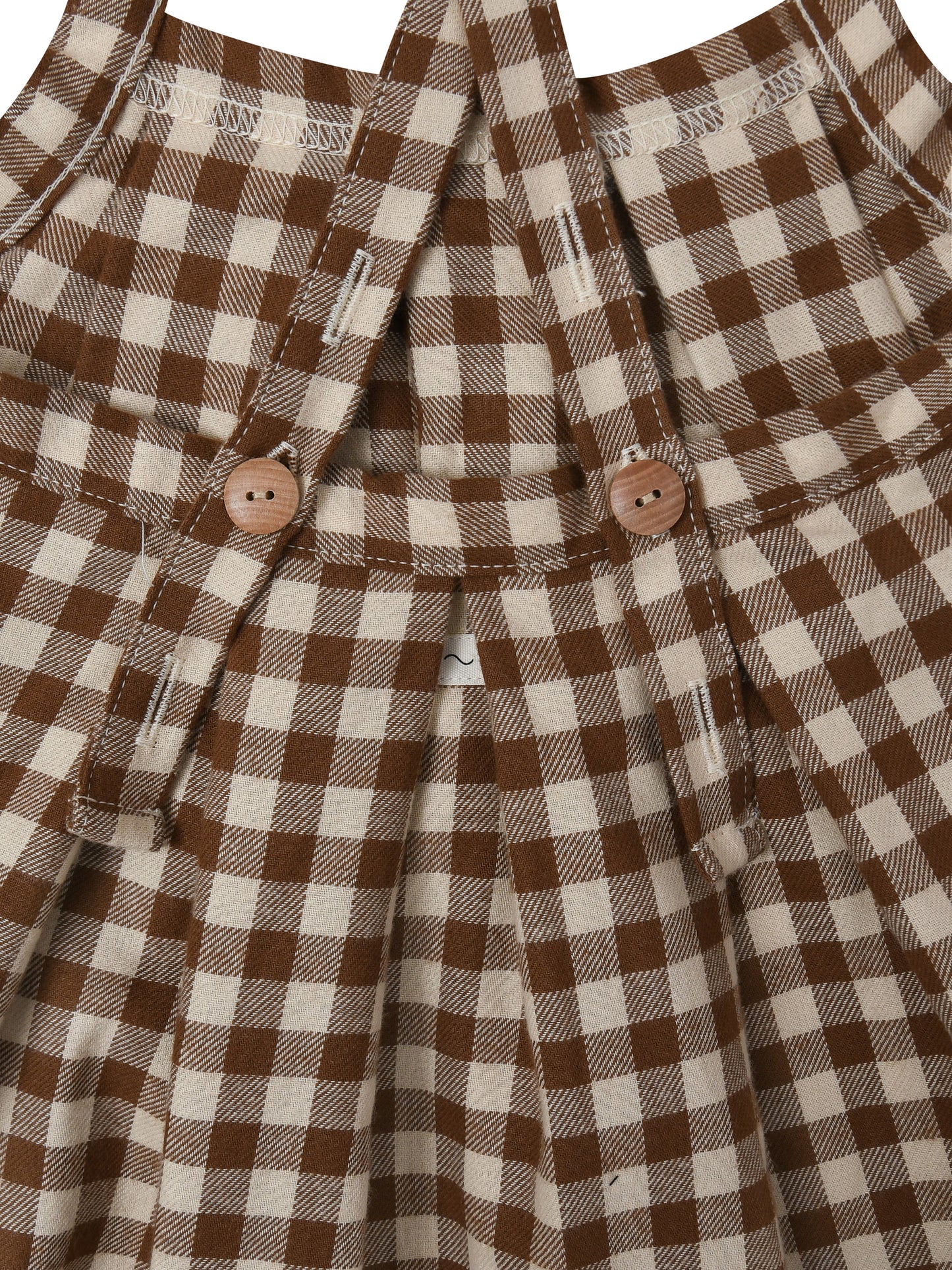 【LAST ONE】Chestnut Gingham Tribe Skirt