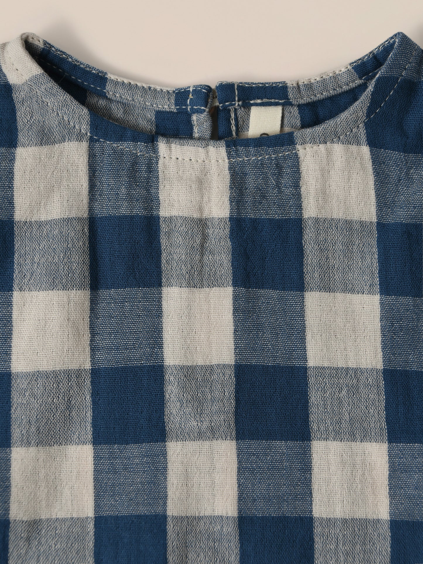 【LAST ONE】Pottery Blue Gingham Boxy T-Shirt