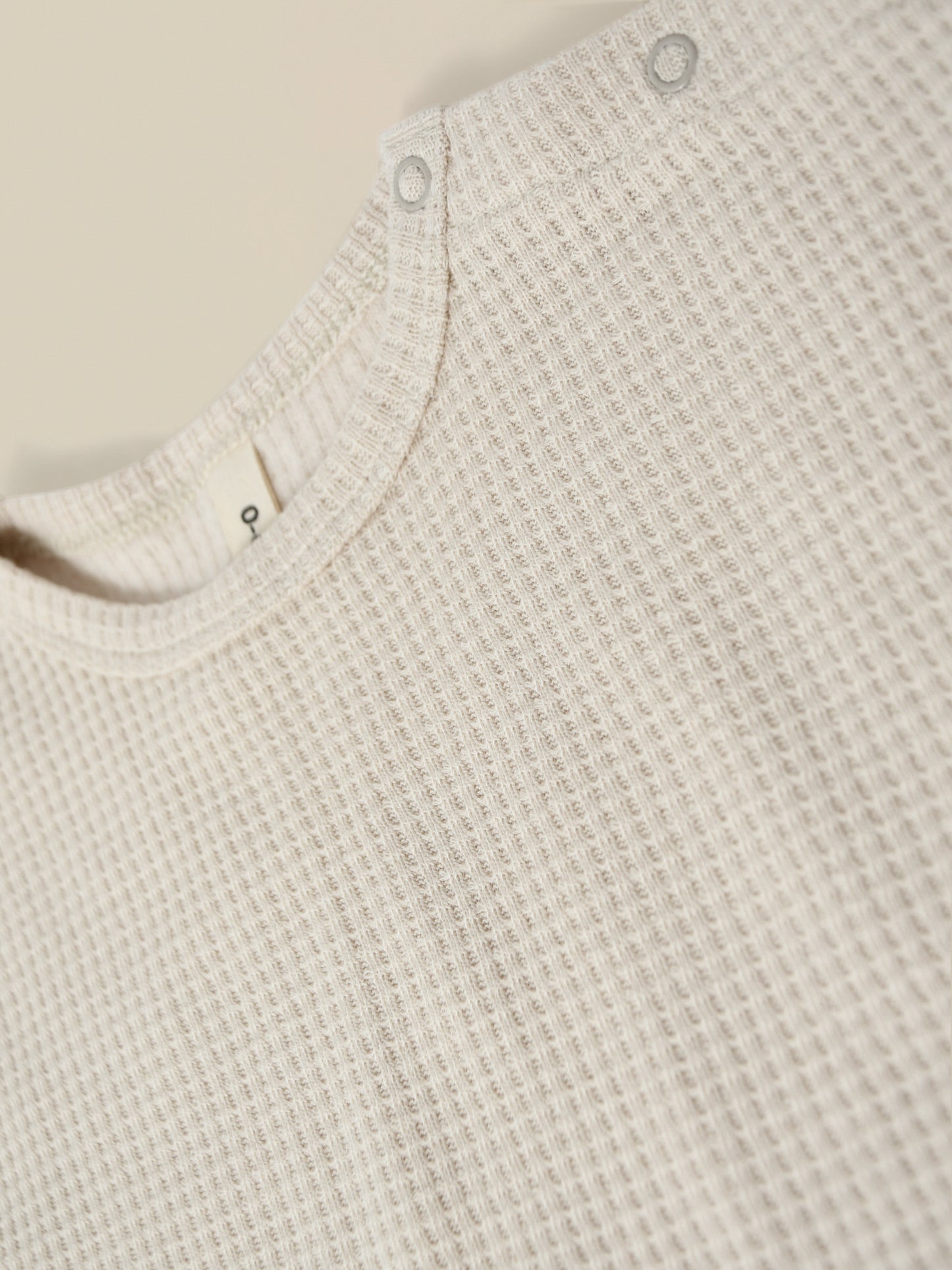 【LAST ONE】Ceramic White Waffle Boxy T-Shirt