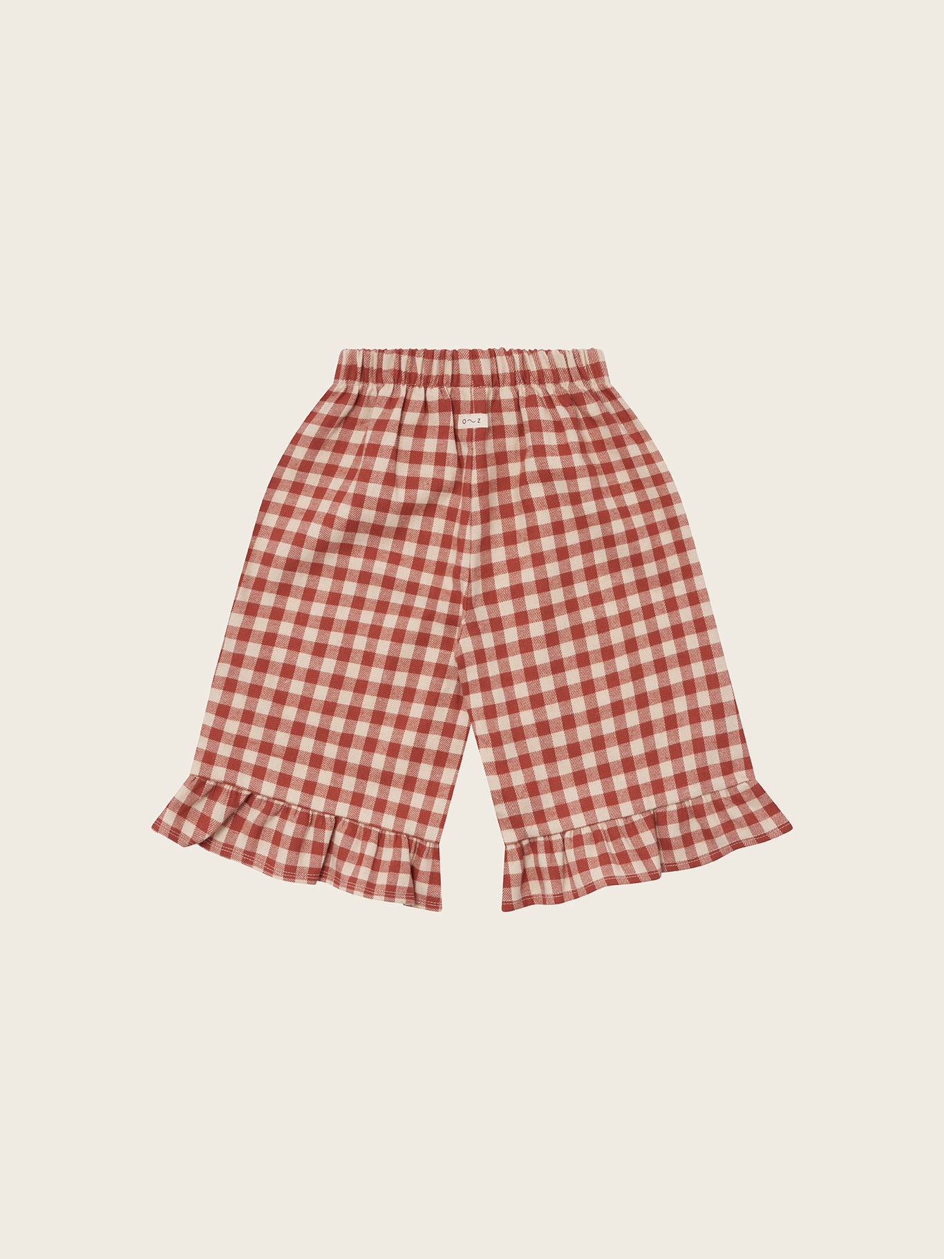 【LAST ONE】Paprika Gingham Frill Culottes