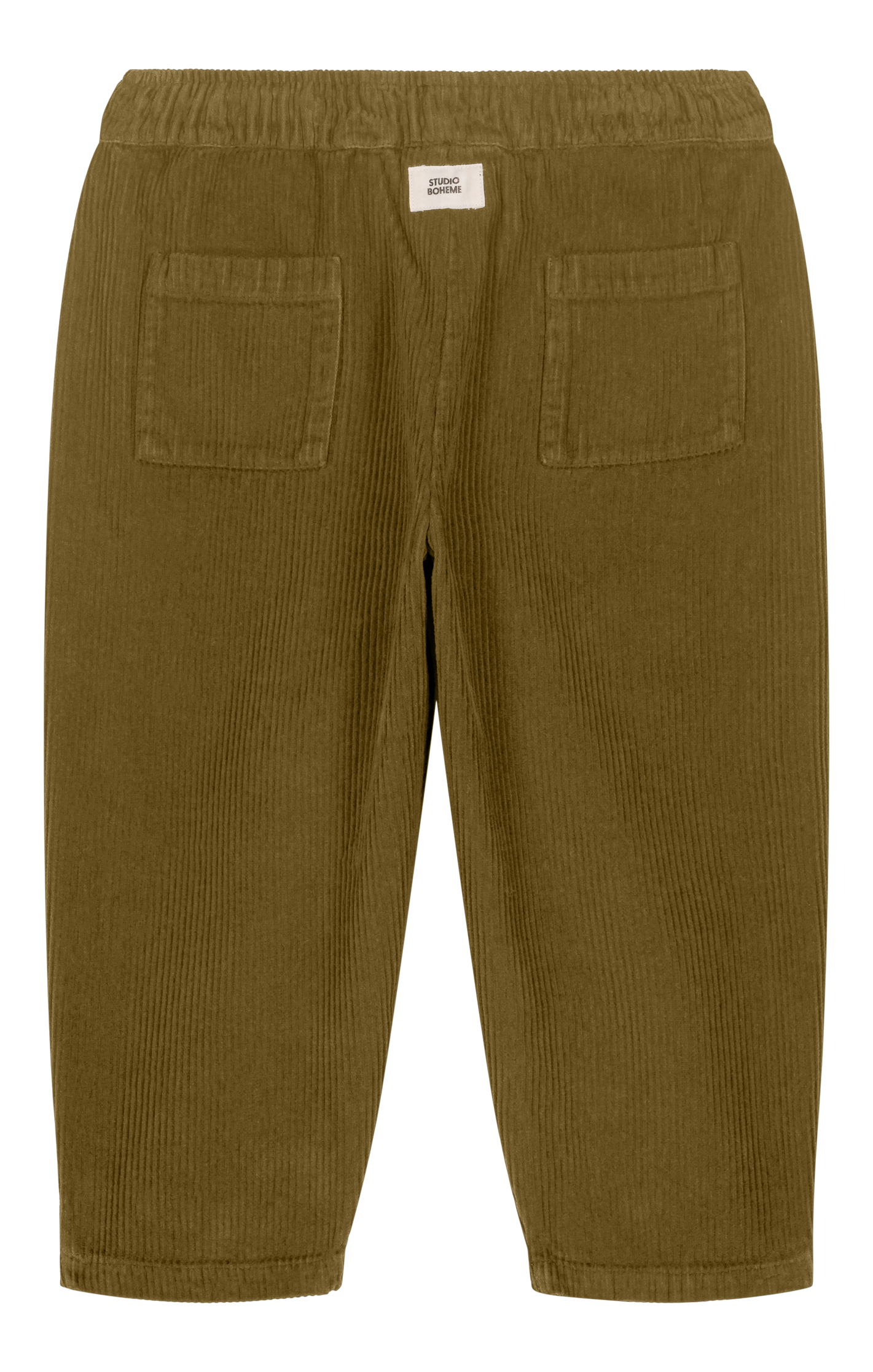 PANTALON CARROT CORDEROY GREEN NUTRIA