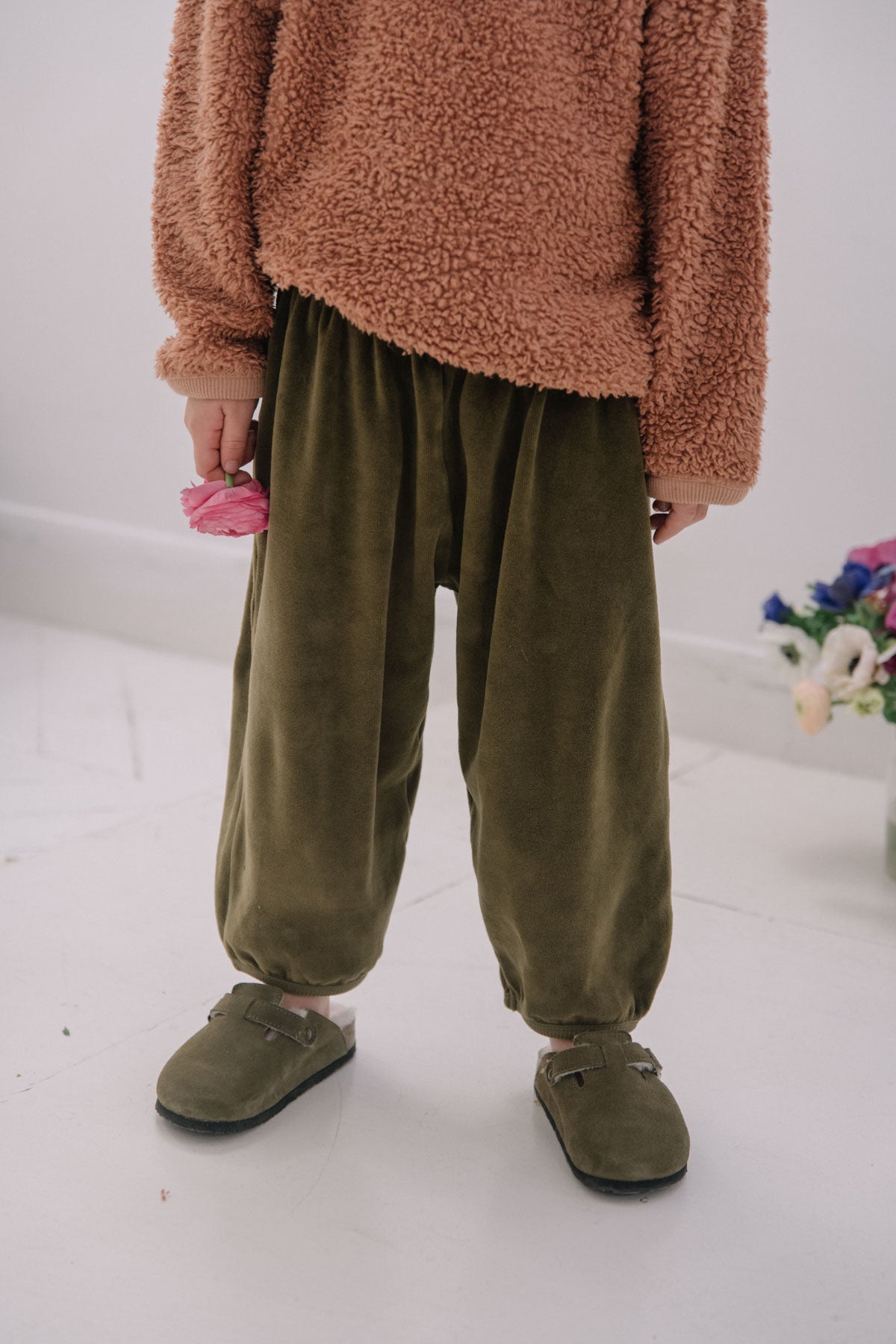 【LAST ONE】PANTALON PORGY VELVET - KAKI