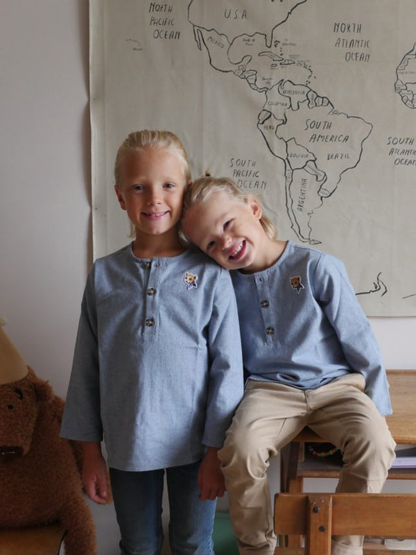【LAST TWO】Blouse KURTA - Denim