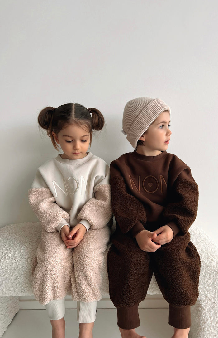 LOGO WOOLY JUMPER - CHOC