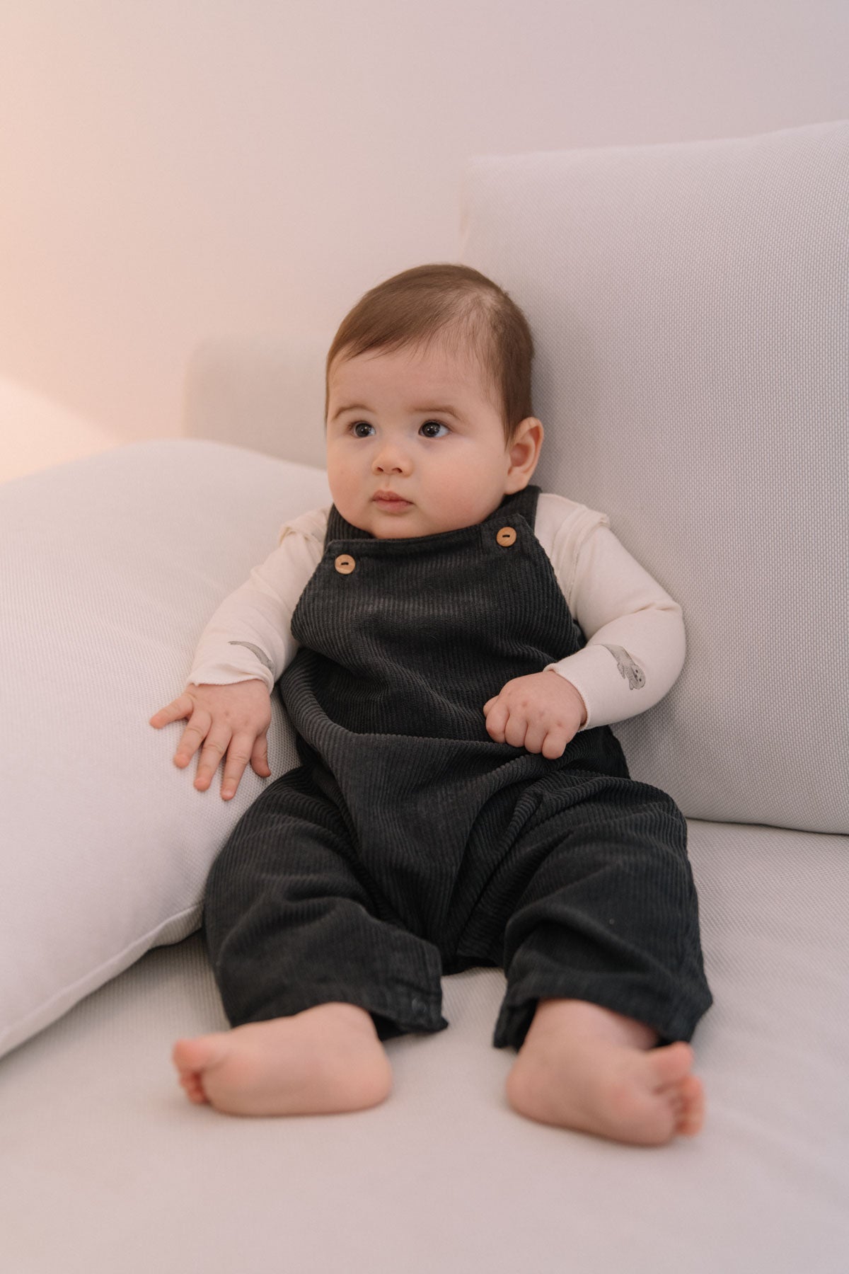 【LAST ONE】SALOPETTE HOMER CORDEROY - CARBON