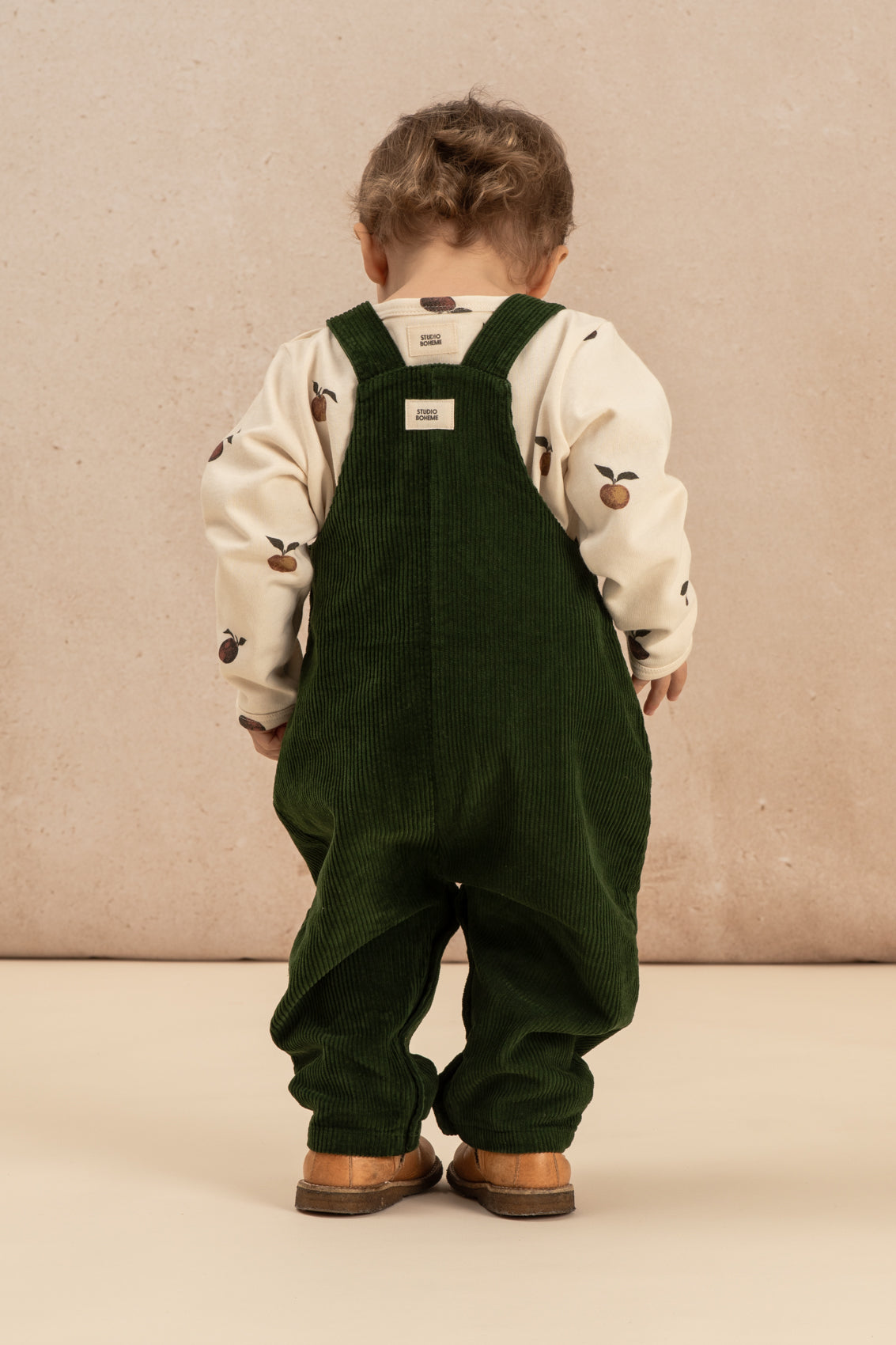 【LAST ONE】SALOPETTE HOMER CORDEROY - VERT FORET
