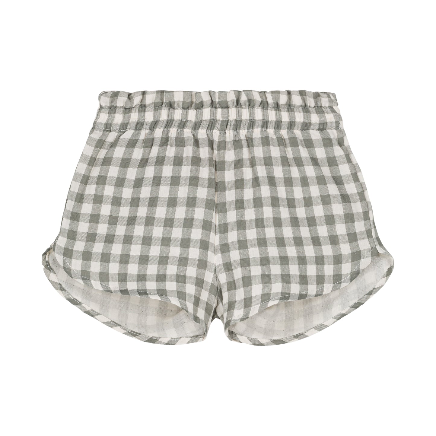 SHORT GEORGETTE - VICHY VERT DE GRIS