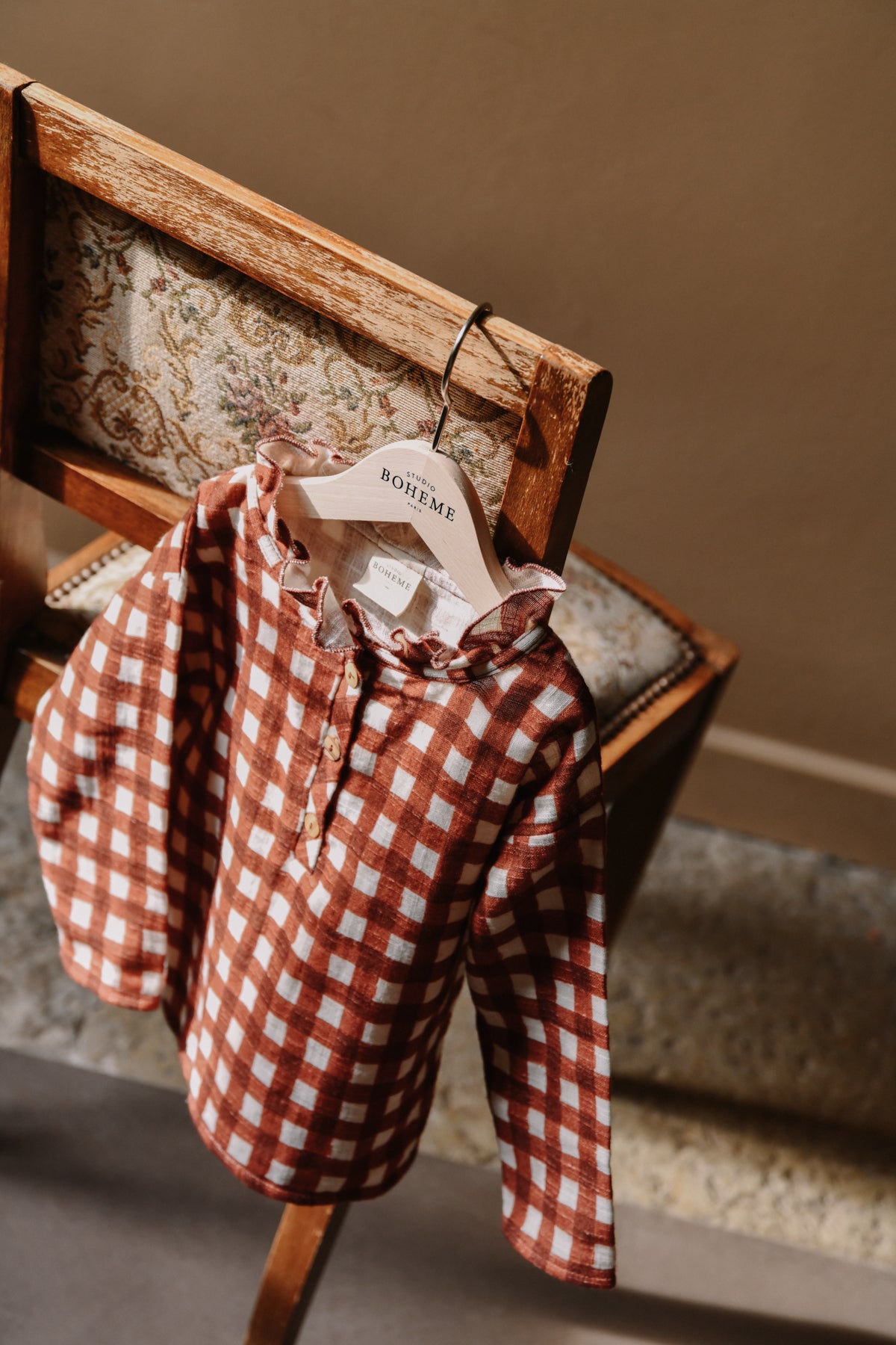 【LAST ONE】OLYMPE BLOUSE - ROUILLE VICHY