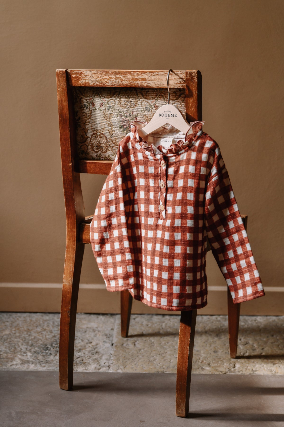 【LAST ONE】OLYMPE BLOUSE - ROUILLE VICHY