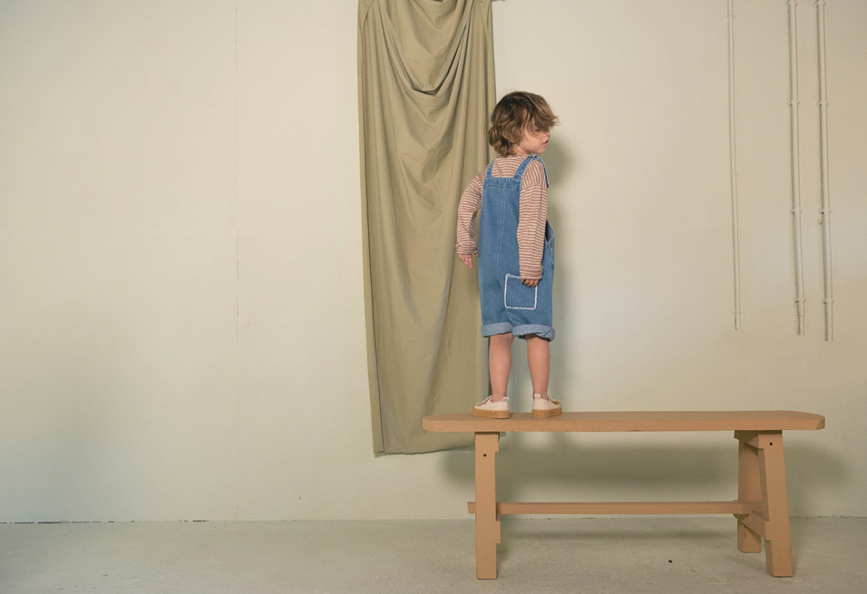 Short Dungaree Jeans