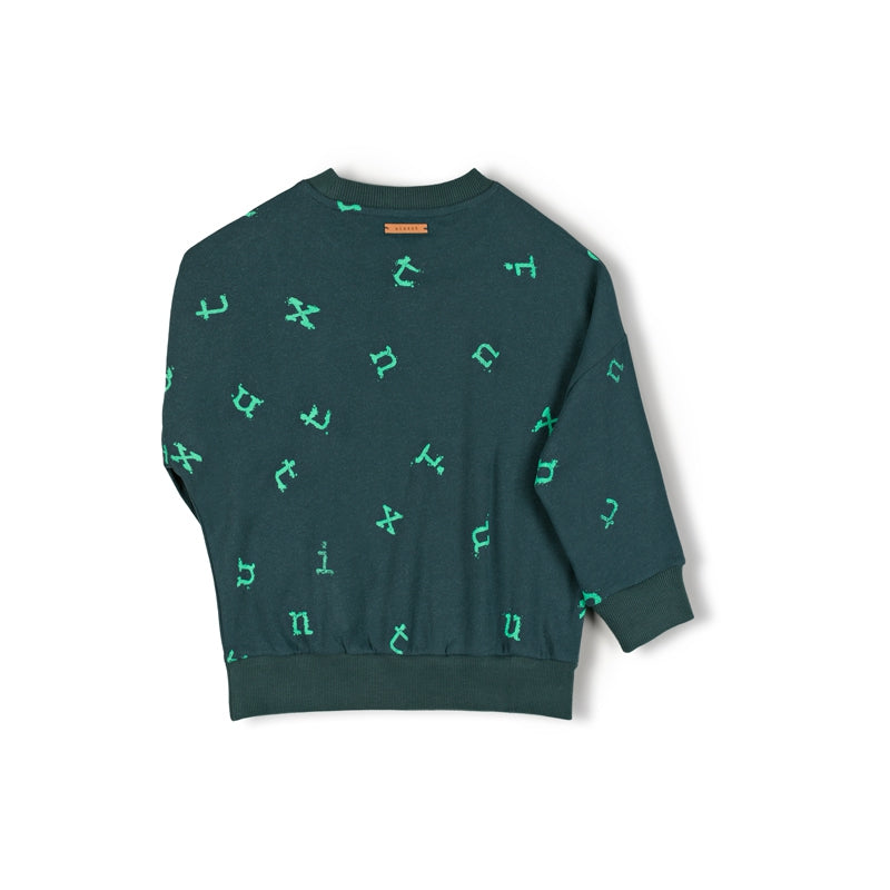 Stamp Sweater / Moss
