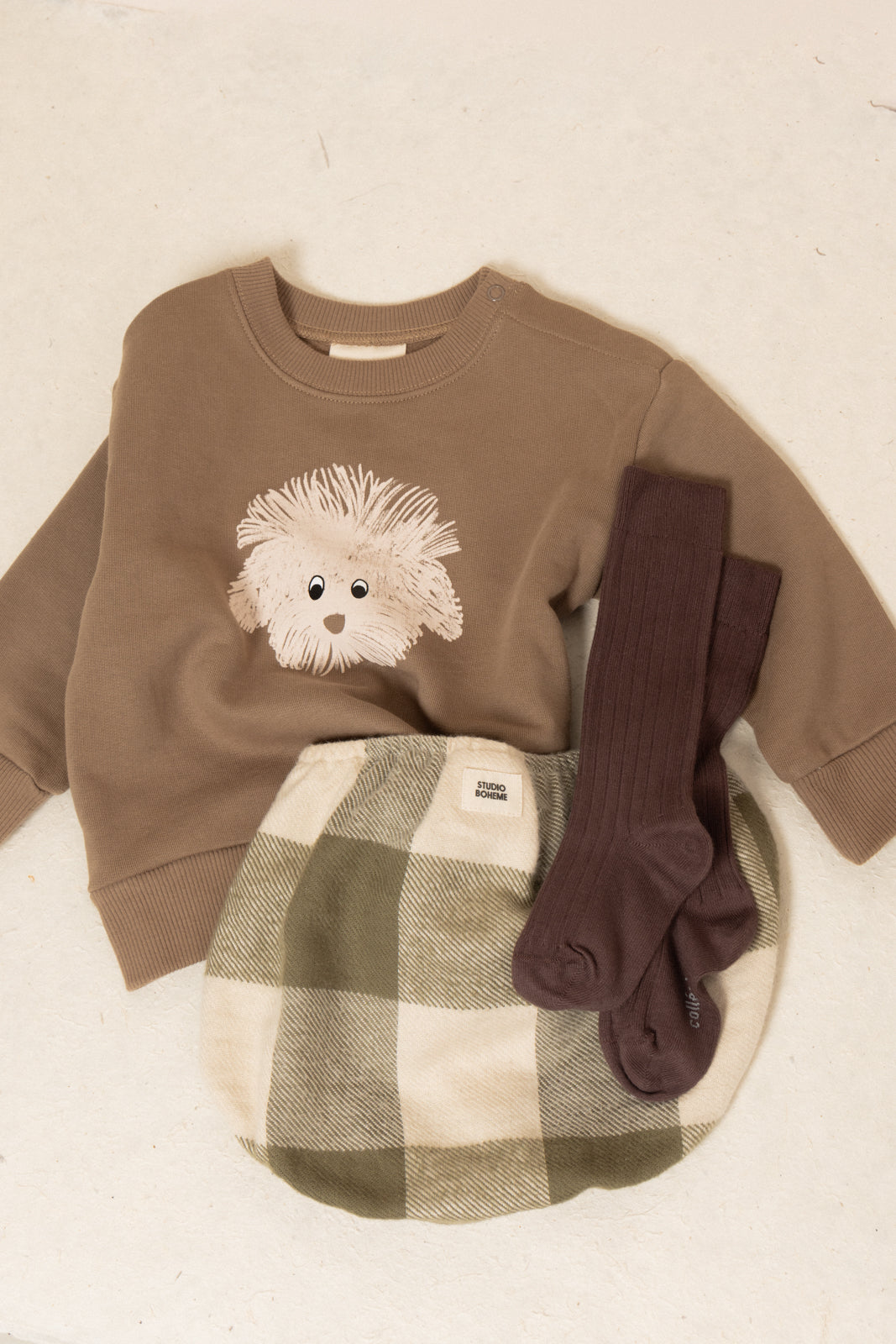 SWEATSHIRT BART MOCHA CHIEN
