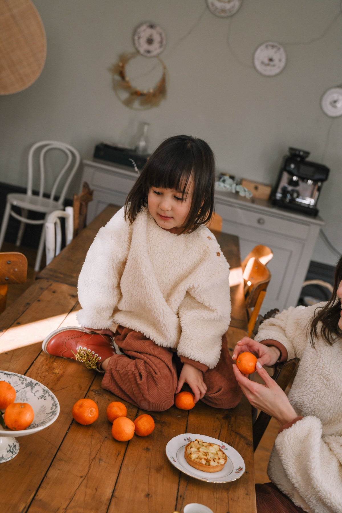 【LAST ONE】SWEATSHIRT OURS POLAR ECRU