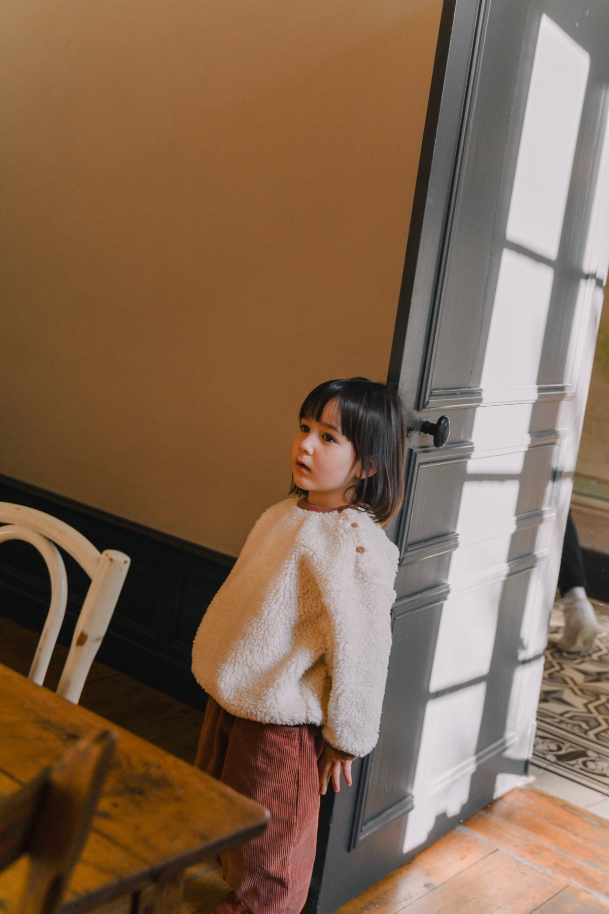 【LAST ONE】SWEATSHIRT OURS POLAR ECRU