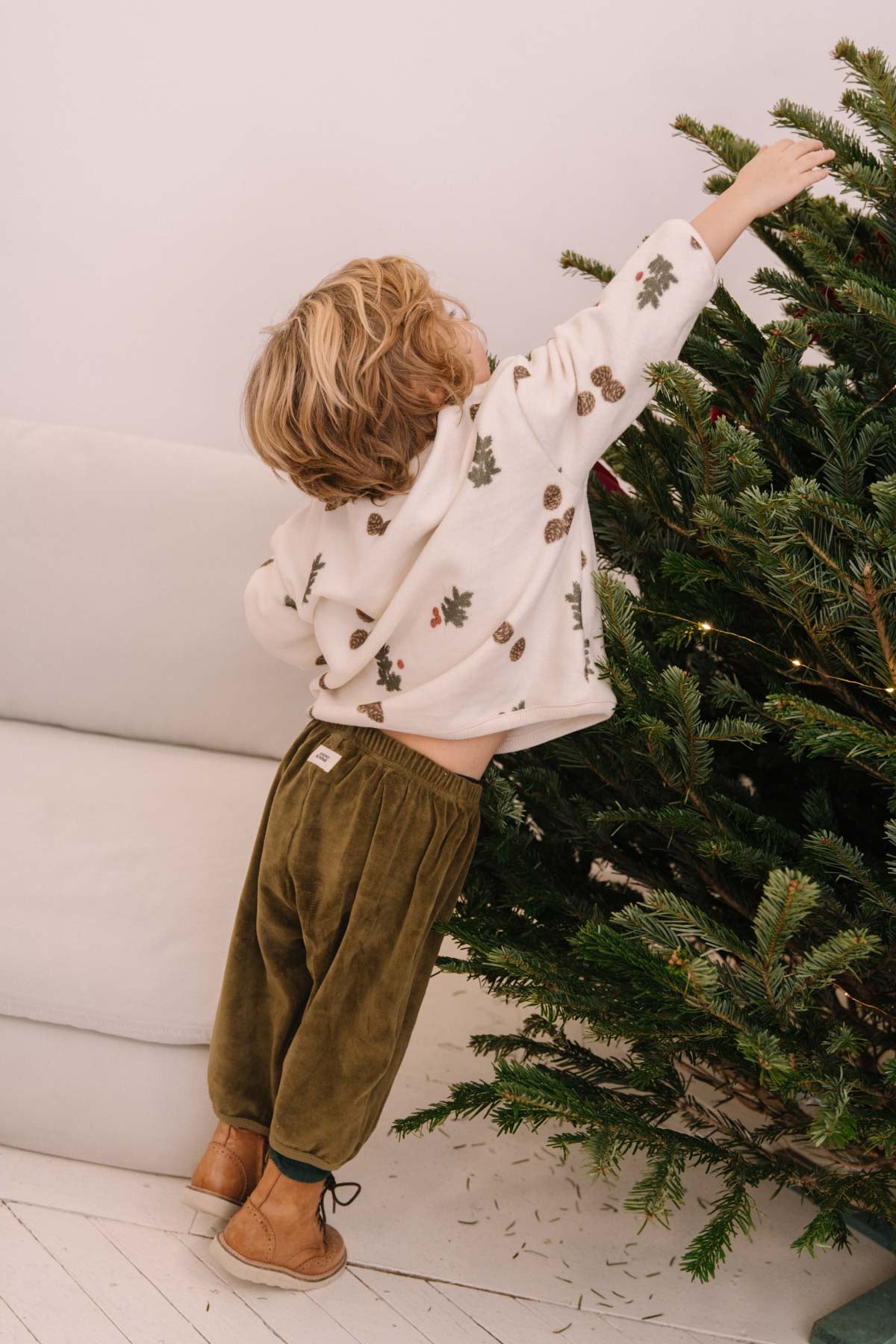 【LAST ONE】SWEATSHIRT OURS POLAR - ECRU SAPIN