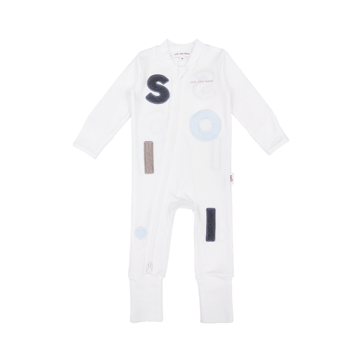 Soll Wooley Zip Bodysuit - Multi Blue