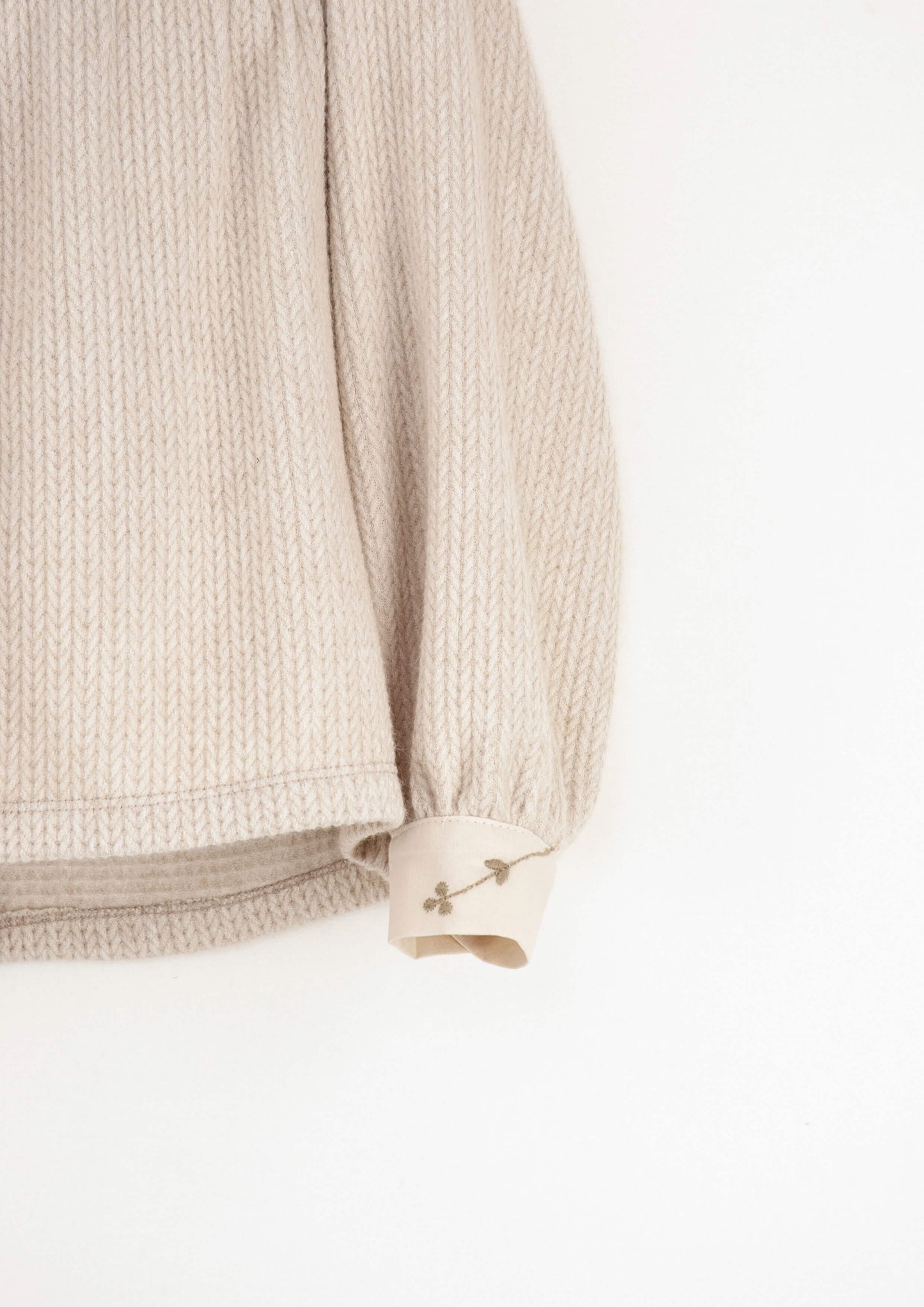 【LAST ONE】Knitted blouse with baby collar