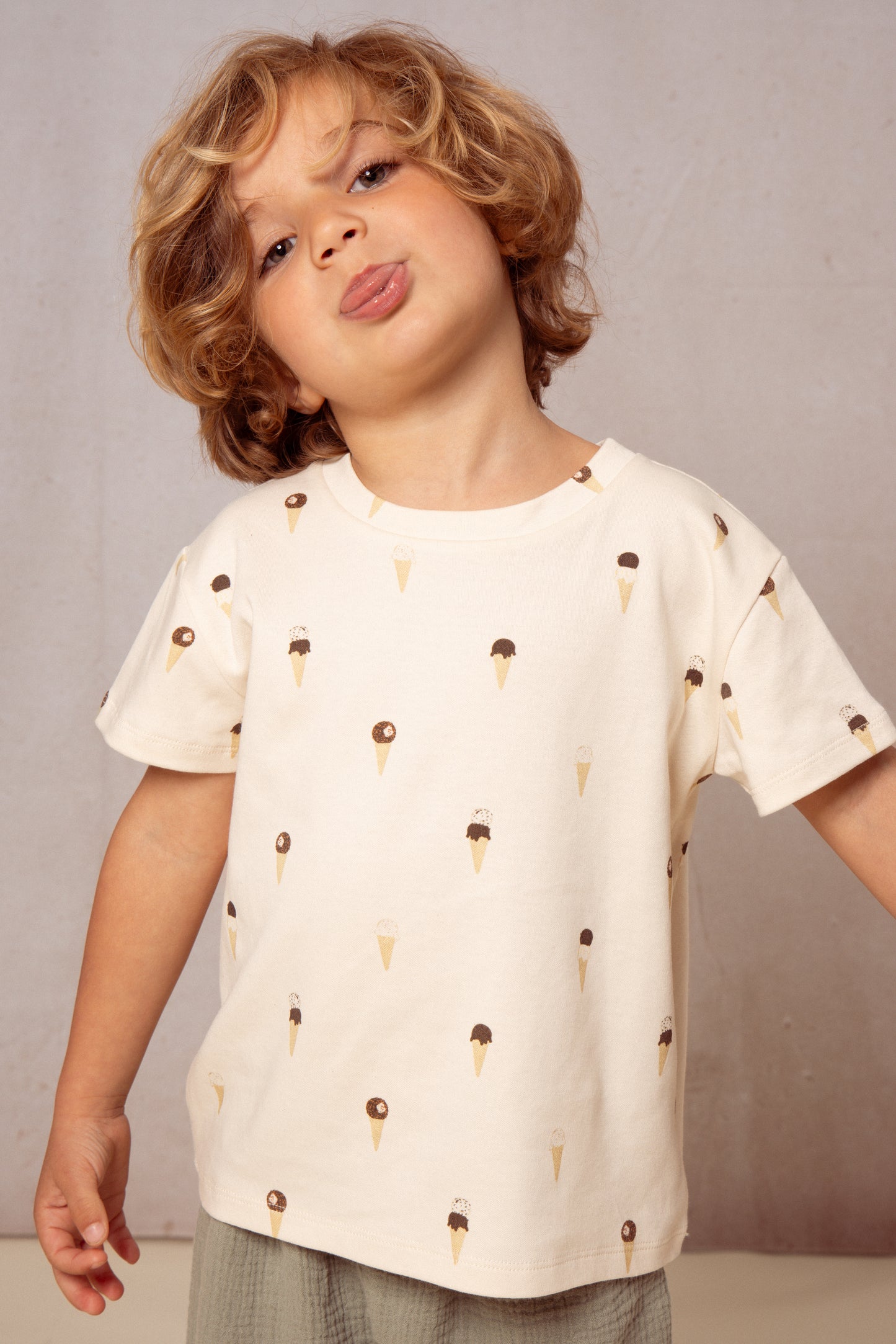 TSHIRT ESSENTIAL - ECRU GLACES