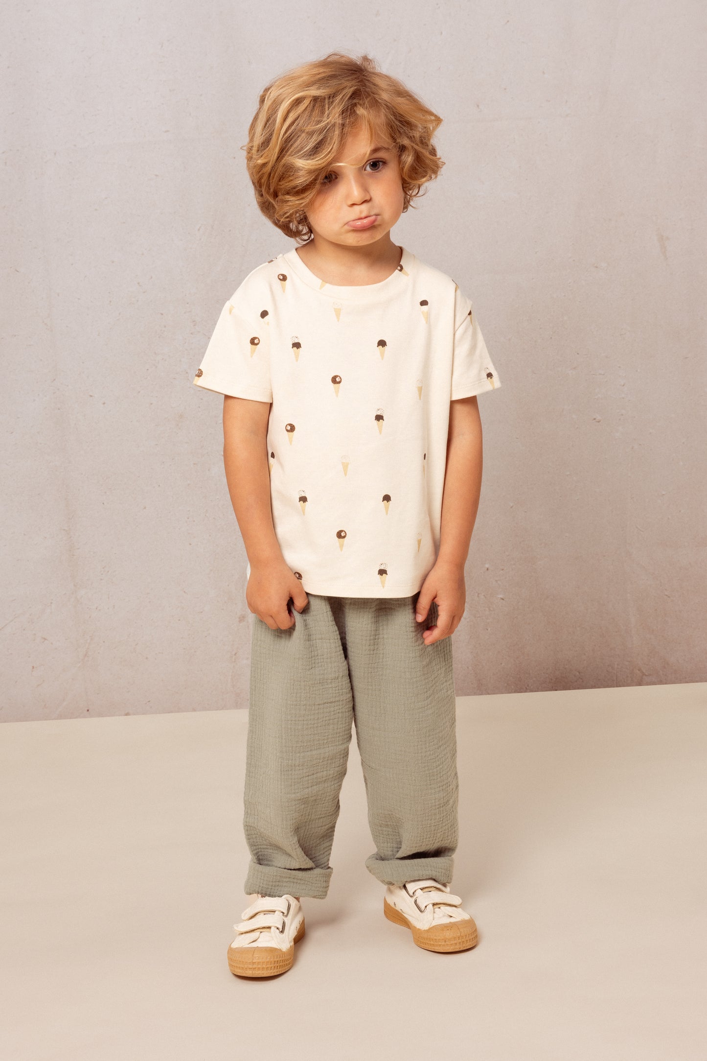 TSHIRT ESSENTIAL - ECRU GLACES