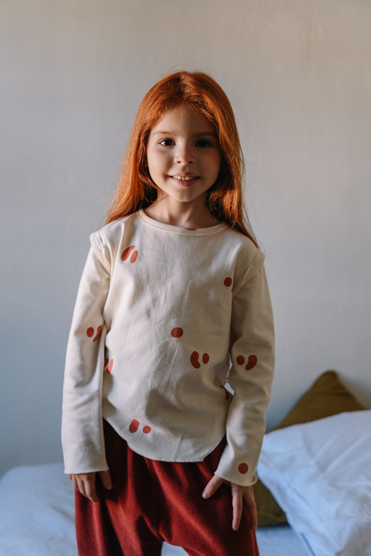 【LAST ONE】TSHIRT LALA ECRU DOTS