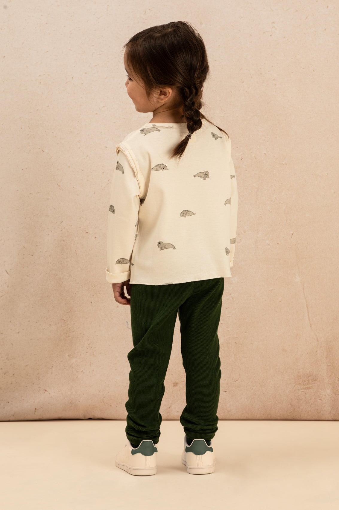 【LAST ONE】T-SHIRT LALA - ECRU SEALS