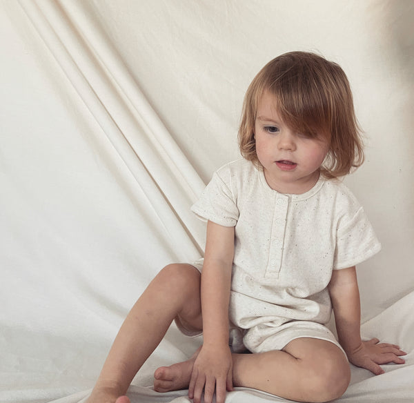 【LAST ONE】Milk Flecked Jaxx Romper
