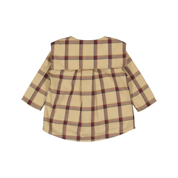 【LAST ONE】Shirt LORETTE - Tartan vanille