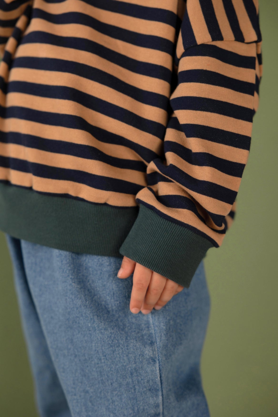 Rel Sweater / Navy Stripe