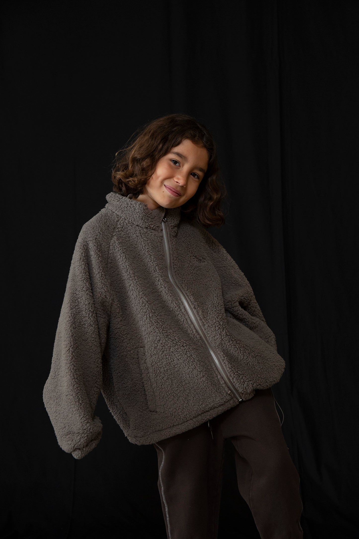 【LAST TWO】Teddy Zip Sweater