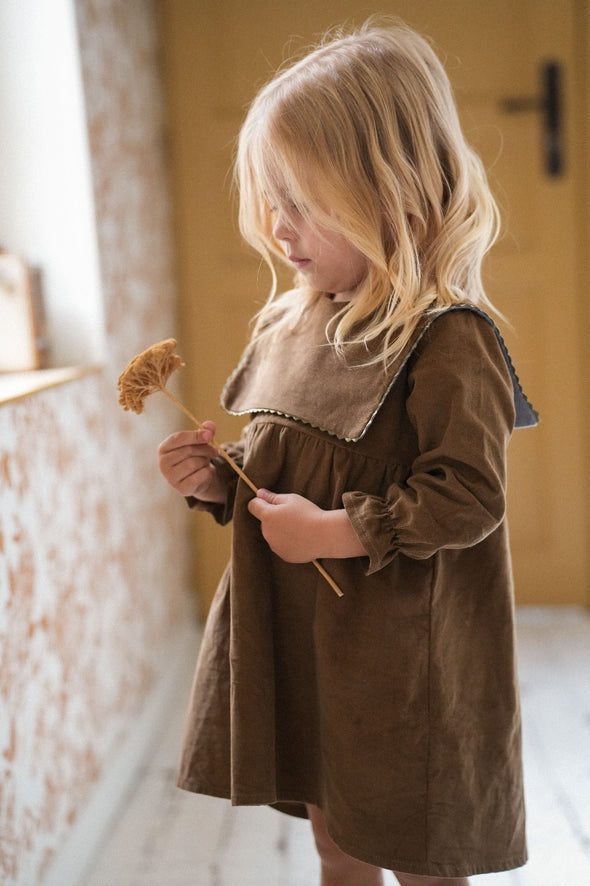 【LAST ONE】Dress Nina Brown Velvet