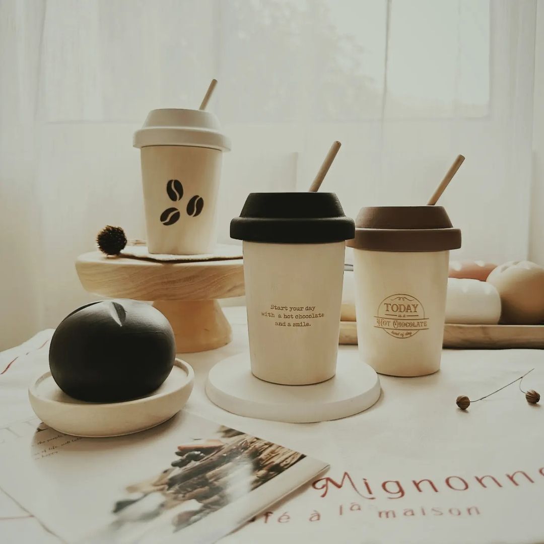 Wooden Coffee Tumbler