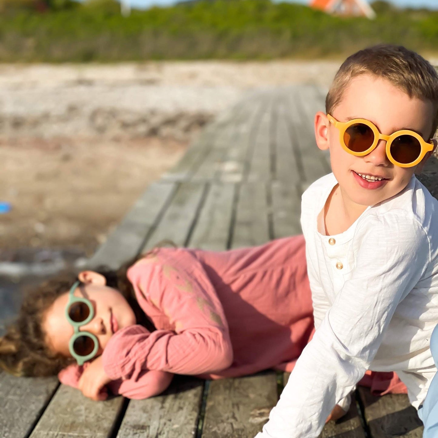 Grech & Co. Sustainable Kids Sunglass(ferne) - Engels Zimmer