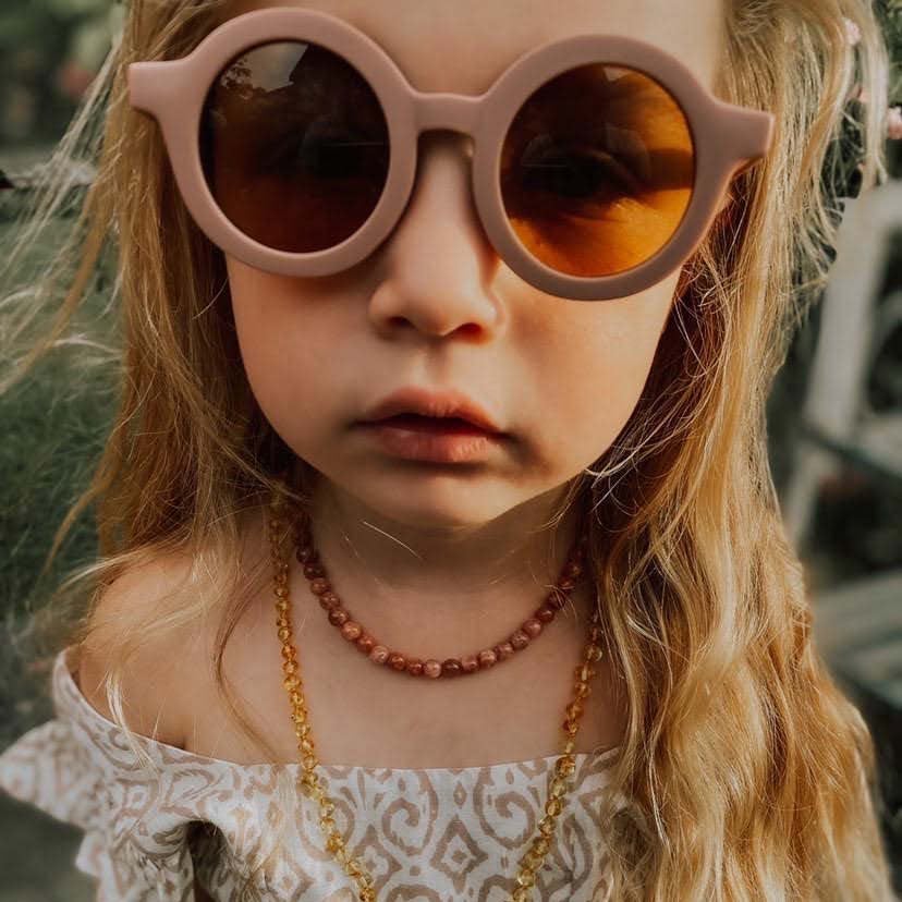 Grech & Co. Sustainable Kids Sunglass(burlwood) - Engels Zimmer