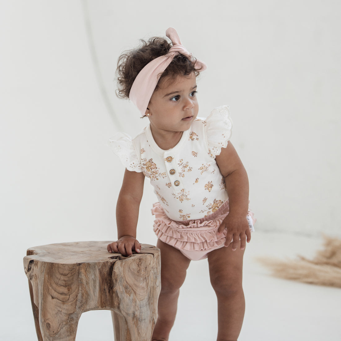 Aster & Oak - Posy Floral Lace Onesie