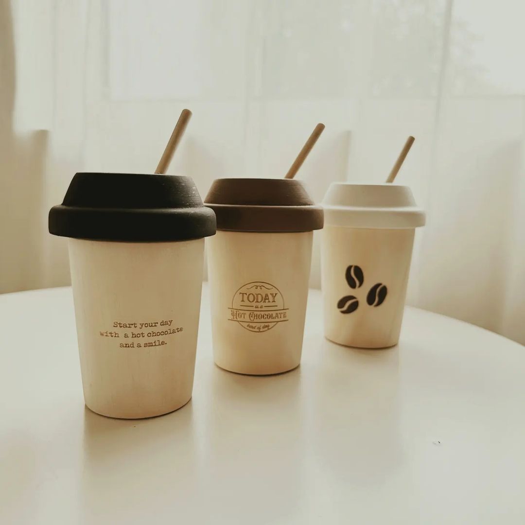 Wooden Coffee Tumbler