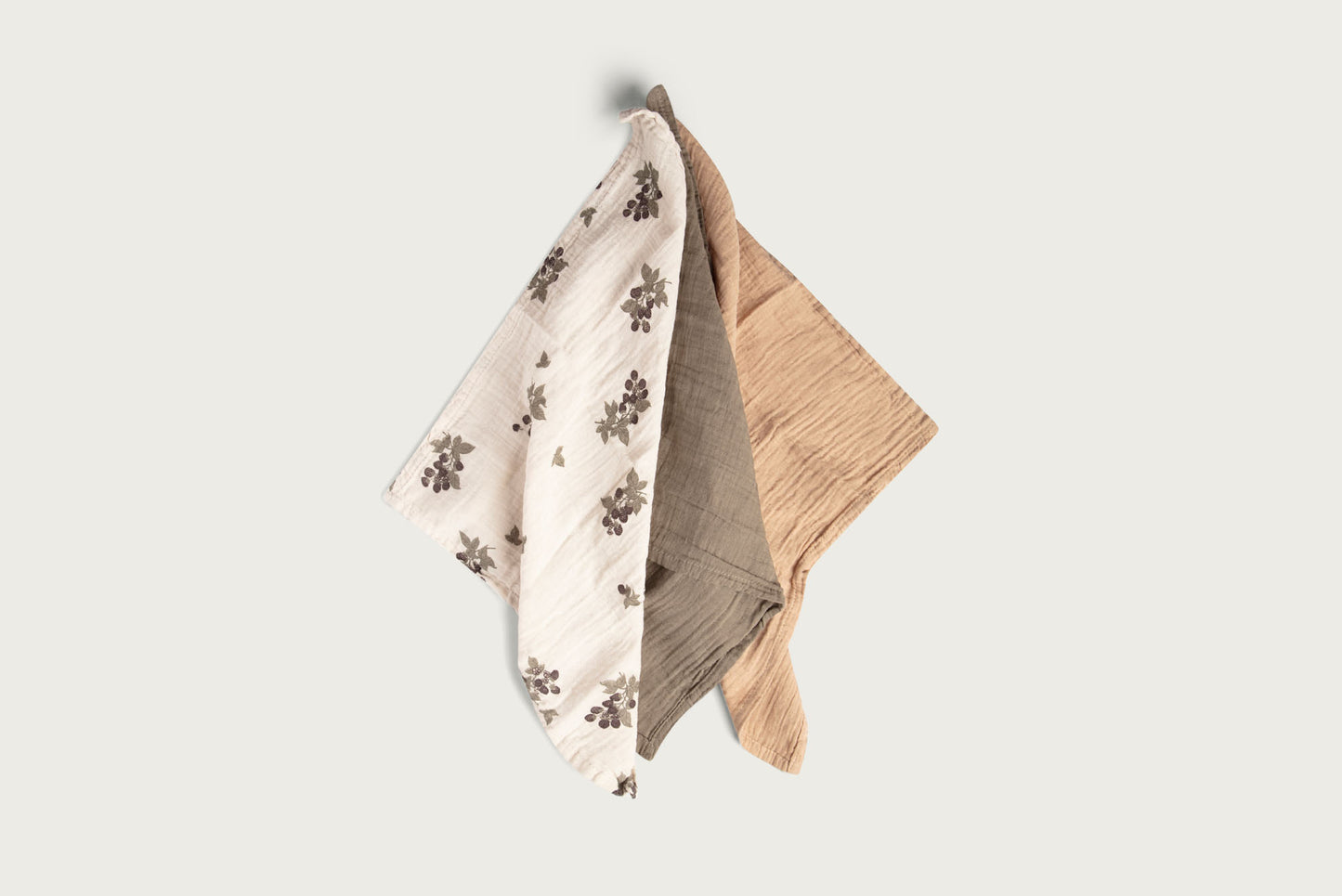 garbo&friends - Muslin Burp Cloths 3pcs 2 colors