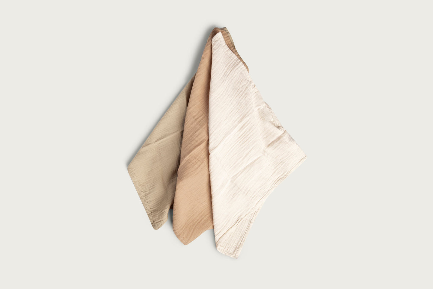 garbo&friends - Muslin Burp Cloths 3pcs Olive
