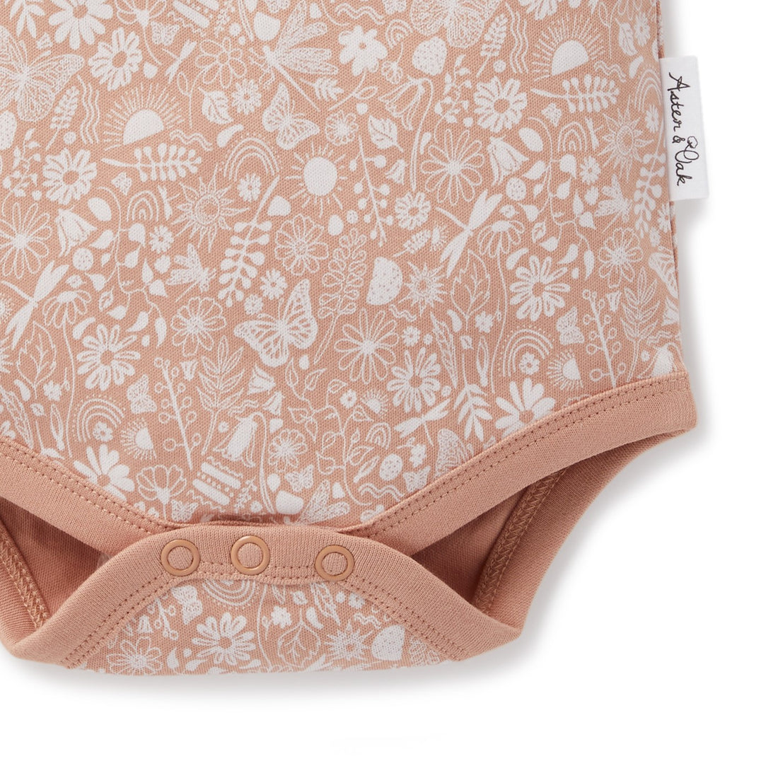 Aster & Oak - Ditzy Floral Flutter Onesie