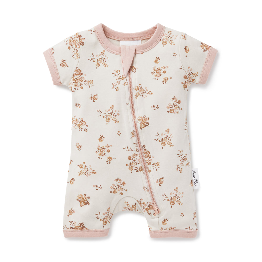 Aster & Oak - Posy Floral Zip Romper