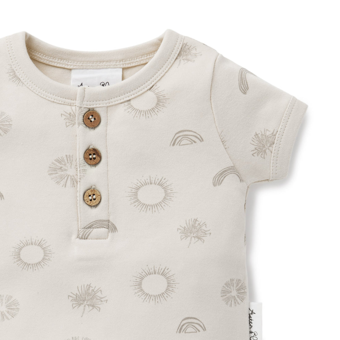 Aster & Oak - Sunny Daze Henley Onesie
