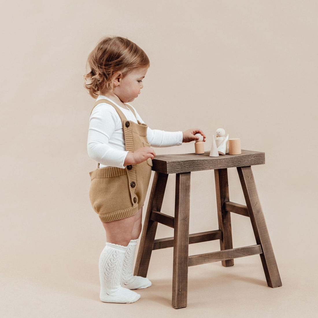 【LAST ONE】Aster & Oak - Taupe Knit Romper