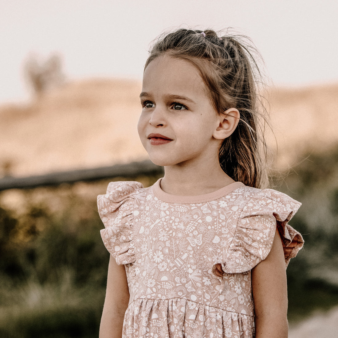 Aster & Oak - Ditzy Floral Ruffle Dress