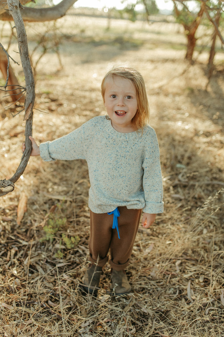 Organic Funfetti Pull Over / Sea