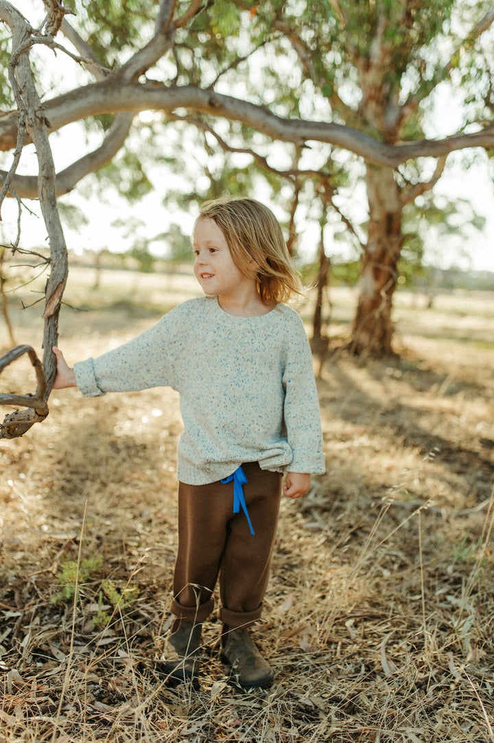 Organic Funfetti Pull Over / Sea