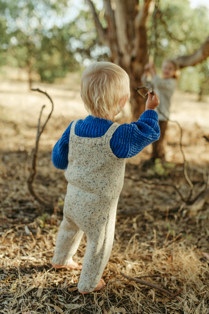 Organic Funfetti Overalls / Sea